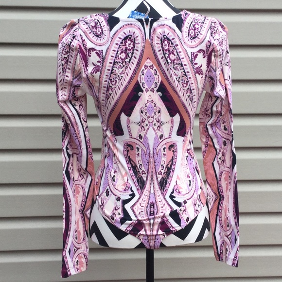 NWT Free People Paisley Pick A Place Bodysuit - Picture 8 of 8